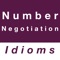 This app contains commonly used English idioms about number and negotiation