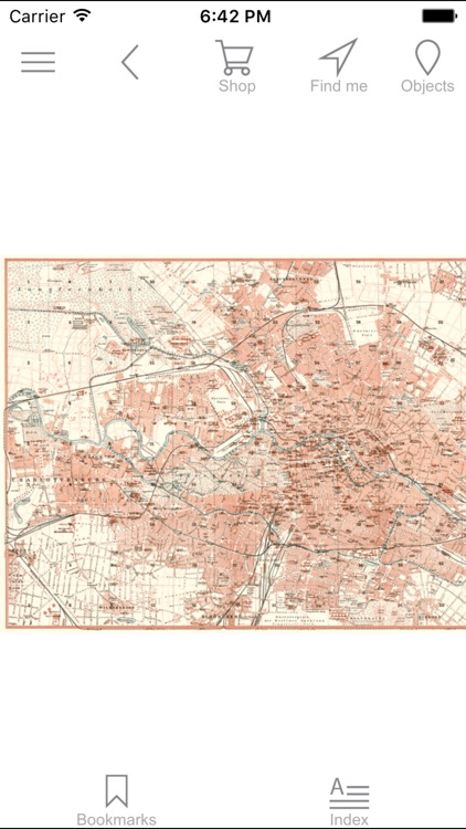 Berlin 1902. Historical map.