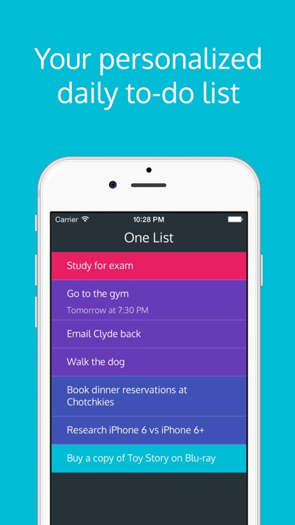 One List - Prioritized To-Do List & Task Manager