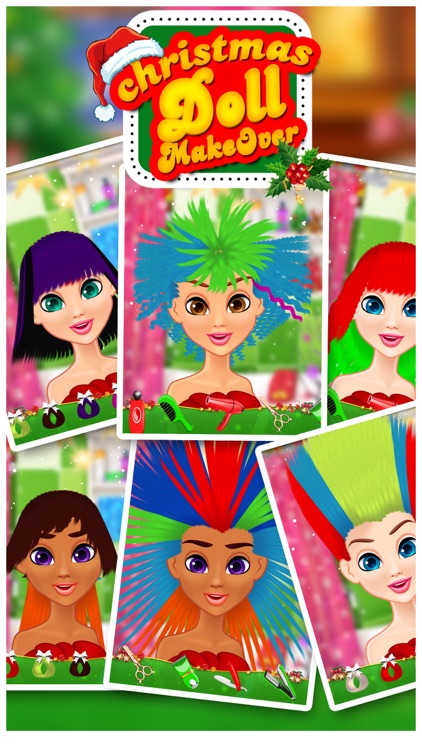 Christmas Doll Makeover Salon & DressUp Girls Game