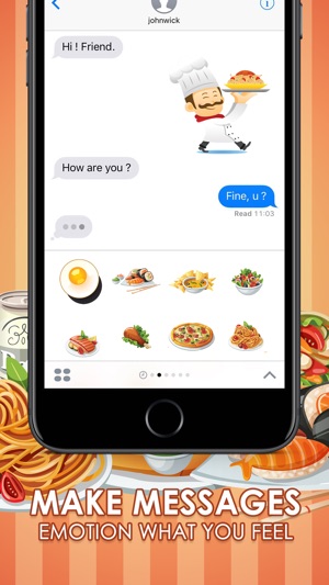 Art Emoji Food & Drink Stickers iMessage ChatStick(圖2)-速報App