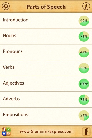 English Parts of Speech screenshot 2