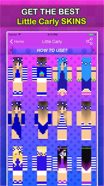 Little Carly Skins For Minecraft Pocket Edition