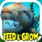 Hunt other fish and sea creatures, feed and grow into larger beasts