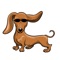 Send cute Dachshund stickers