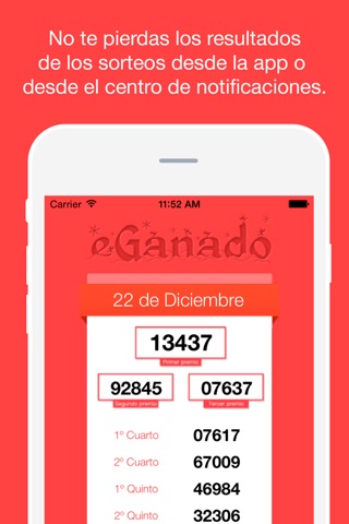 Lotería de navidad y sorteo del niño - eGanado screenshot 3