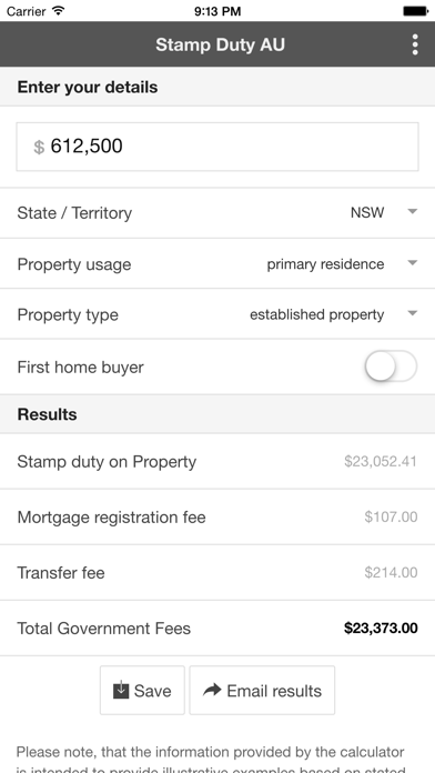 How to cancel & delete Stamp Duty Calculator AU from iphone & ipad 1