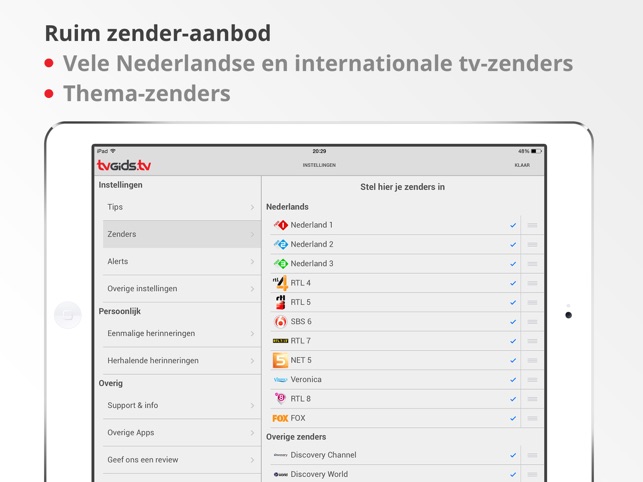 TVGiDS.tv Pro 1.0 voor iPad(圖5)-速報App