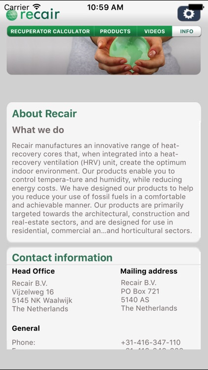 Recair heat recovery