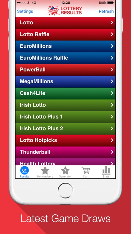 Lottery Results - Winning Ticket Push Alerts!