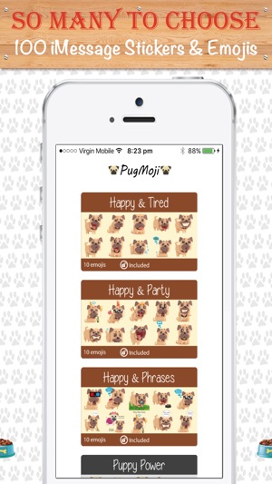 PugMoji - Pug Lovers Emojis and Stickers!(圖2)-速報App