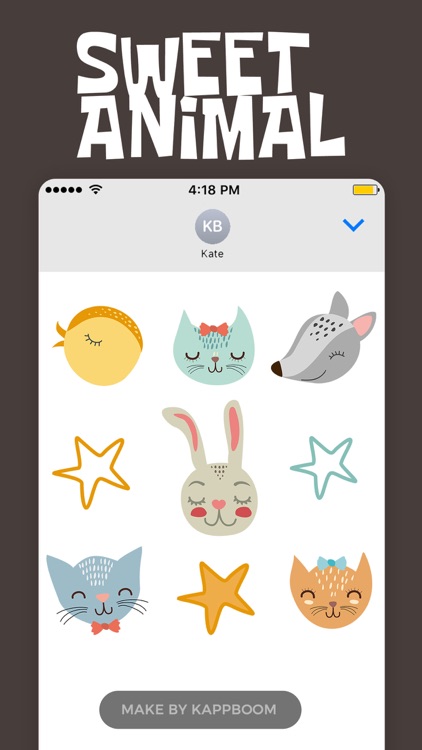 Cute Animals Stickers by Kappboom screenshot-4