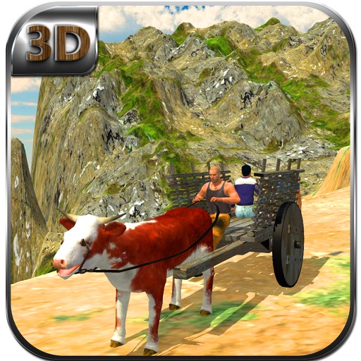 Offroad Bull Cart Hill Rider & Bullock Riding Sim icon