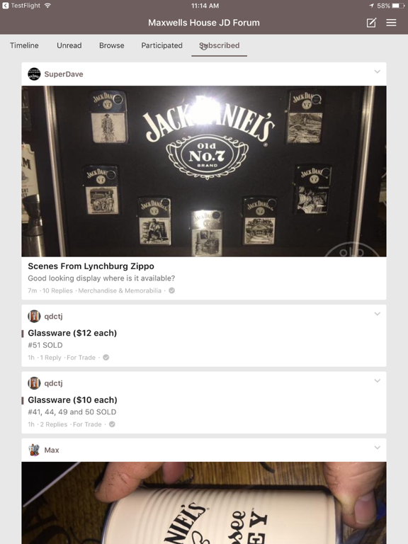 Maxwells House Jack Daniels Collectors Forum screenshot 3
