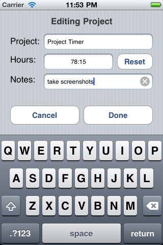 Project Timer Free screenshot 4