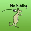 Funny Kangaroo Play Football Stickers