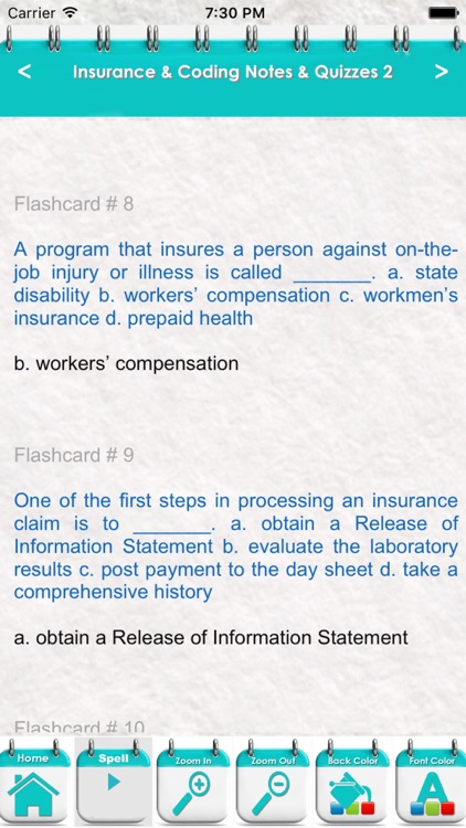Insurance & Coding Exam Review-Test Bank & Quizzes screenshot-3