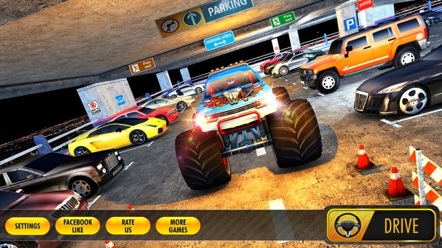 Multi Storey Monster Truck Parking Simul