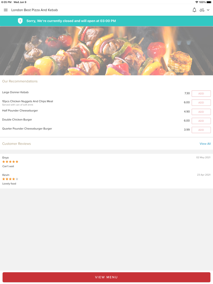 London Best Pizza And Kebab.