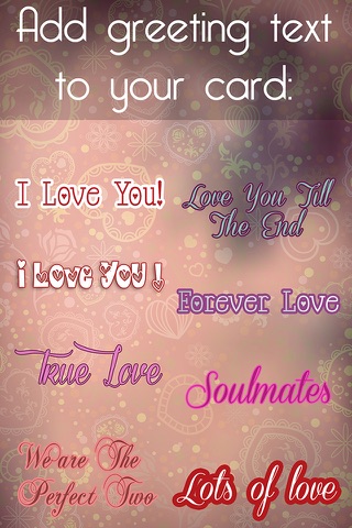 Valentine's Day - Personalised Love Cards Maker screenshot 4