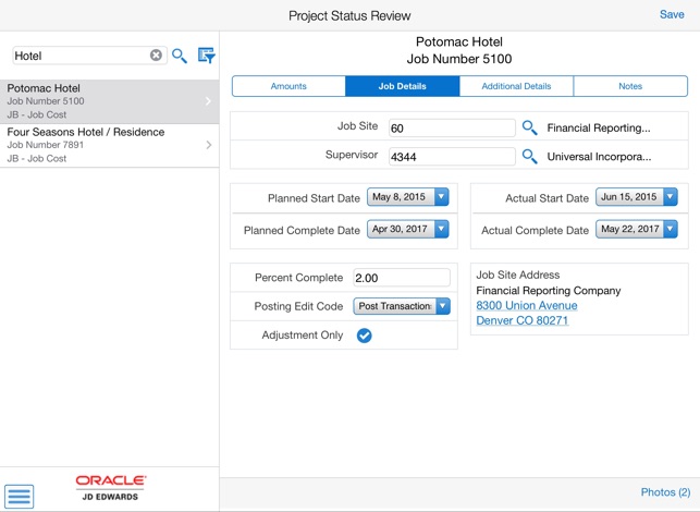 Project Status Tablet for JDE E1(圖2)-速報App