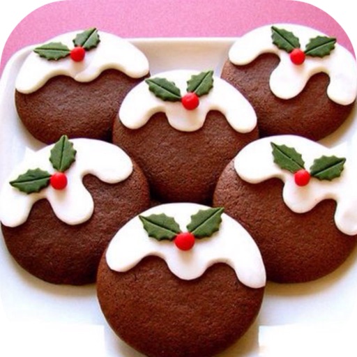 Santa Cookies With Icing Icon