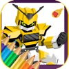 Robot Coloring Book Game For Kids