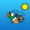 Clumsy Duck Sticker