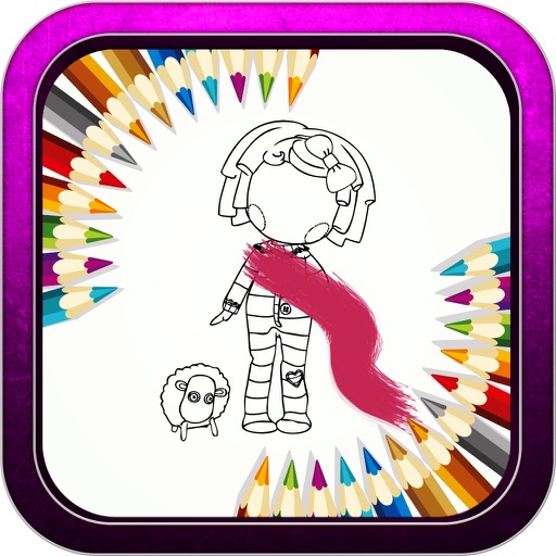 Color Book Game for Lalaloopsy Turvy Version Icon