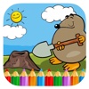 The Mole Coloring Page Game For Children Version