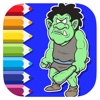 Free Draw Hero Giant For Coloring Book Game