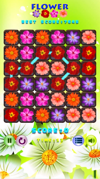 Flower Beautiful Puzzle Match 3 Games