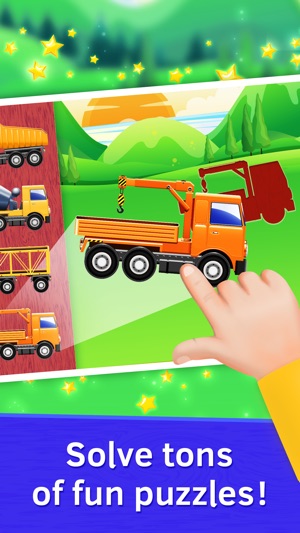 Truck Puzzles for Toddlers. Baby Wooden 