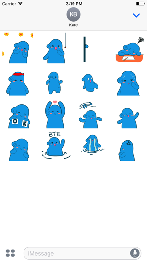 Blue Baby - Animated Stickers And Emoticons(圖2)-速報App