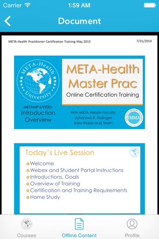 META-Health University Student App screenshot 4