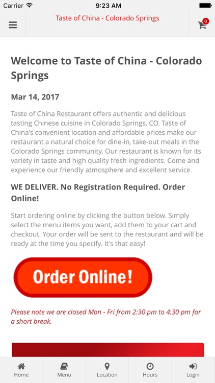 Taste of China Colorado Springs