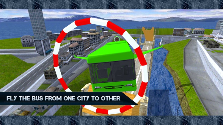 Futuristic Flying Yearn Bus Drive: Sky Vague Stunt screenshot-4