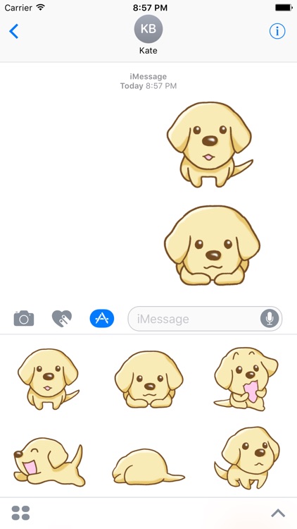 Labrador Retriever Dog Stickers for iMessage