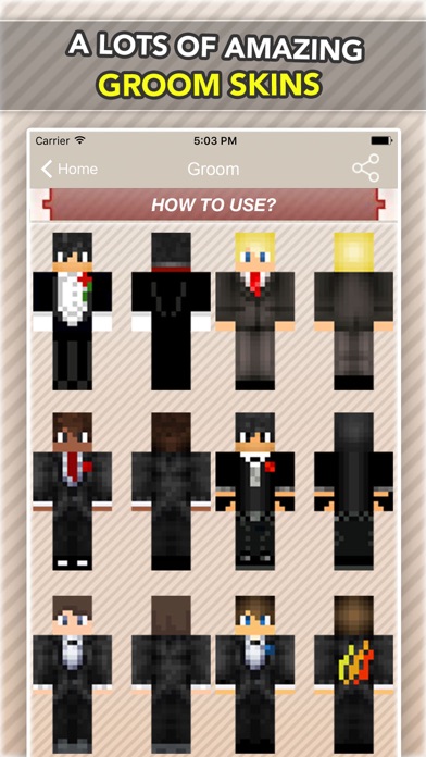 minecraft pe skins app ios