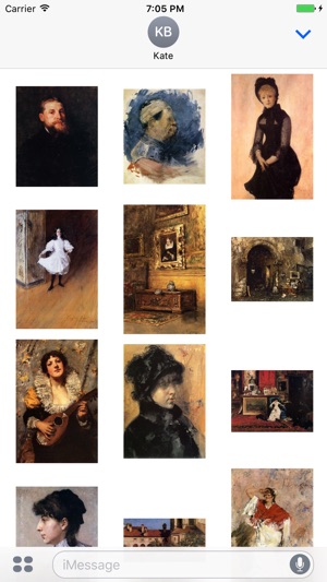 William Merritt Chase Artworks Stickers