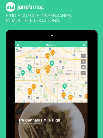 jane's map - find and rate cannabis dispensaries screenshot 3