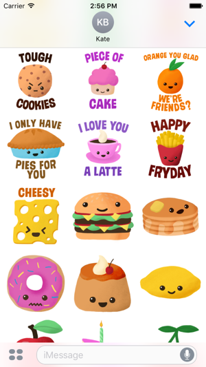 Cutie Food Stickers(圖2)-速報App