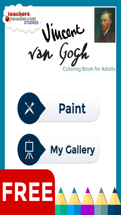 How to cancel & delete Van Gogh Paintings - Coloring Book for Adults from iphone & ipad 1