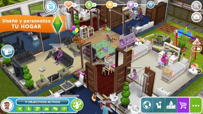 Los Sims™ FreePlay iPhone Capturas de pantalla