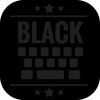 Black Keyboard Theme - Dark Keypad Design & Emoji