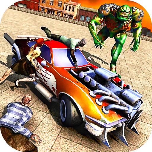 Zombie Smash Car Derby - Zombies Tsunami Killer 3D Icon