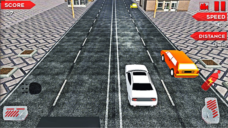 Traffic Highway Car Racer game pro screenshot-3