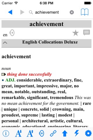New Deluxe Dictionary Thesaurus Collocations screenshot 4