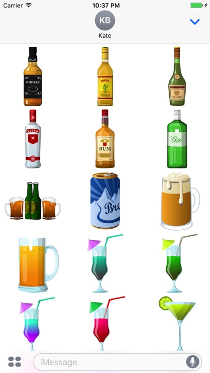 Drinks and Spirits Sticker Bar Hop