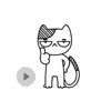 Animated Funny Cat - The Funniest Sticker